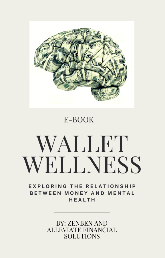 Wallet Wellness ebook cover, credited to ZenBen and Alleviate Financial Solutions